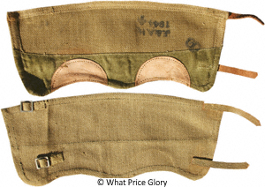 UK P-37 Web Anklets or Gaiters, khaki WWII dated (Org)