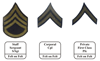 Us Rank Chevron - Original (Felt on Felt)