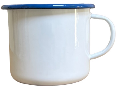 British Army Enameled Mugs (Brown & White) New 2023 Production