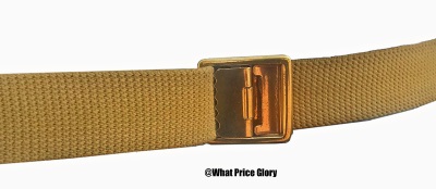 USMC Khaki Web Trouser belt - WWII - Korea - Vietnam